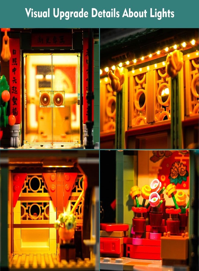 VONADO Remote Control LED Light Compatible with Lego Family Reunion Celebration 80113, RC Creative Lighting Set Accessories Compatible with Chinese New Year Lego Building Set -Lights Only No Models - Image 2
